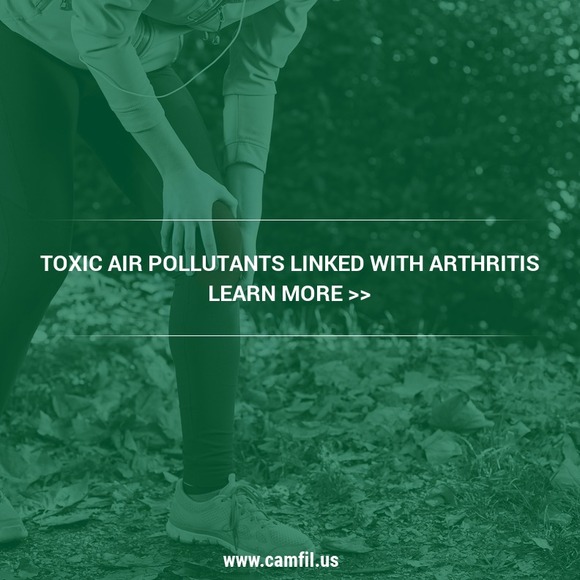 Industrial air filtration may be able to prevent the development of arthritis by absorbing air pollutants.