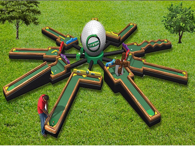 Bounce Houses R Us Chicago, IL - Portable Inflatable Mini Golf Course