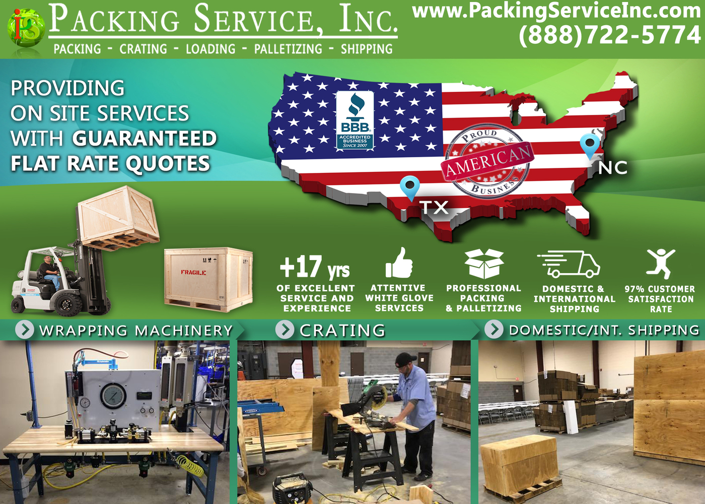 Packing Service Inc - Custom Crating
