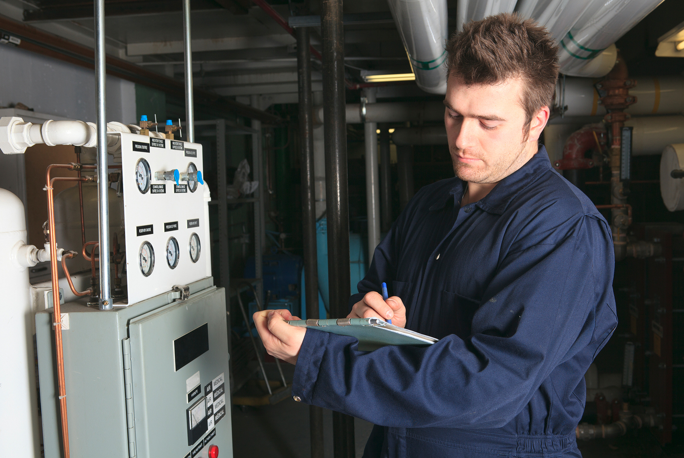 boiler room system maintenance