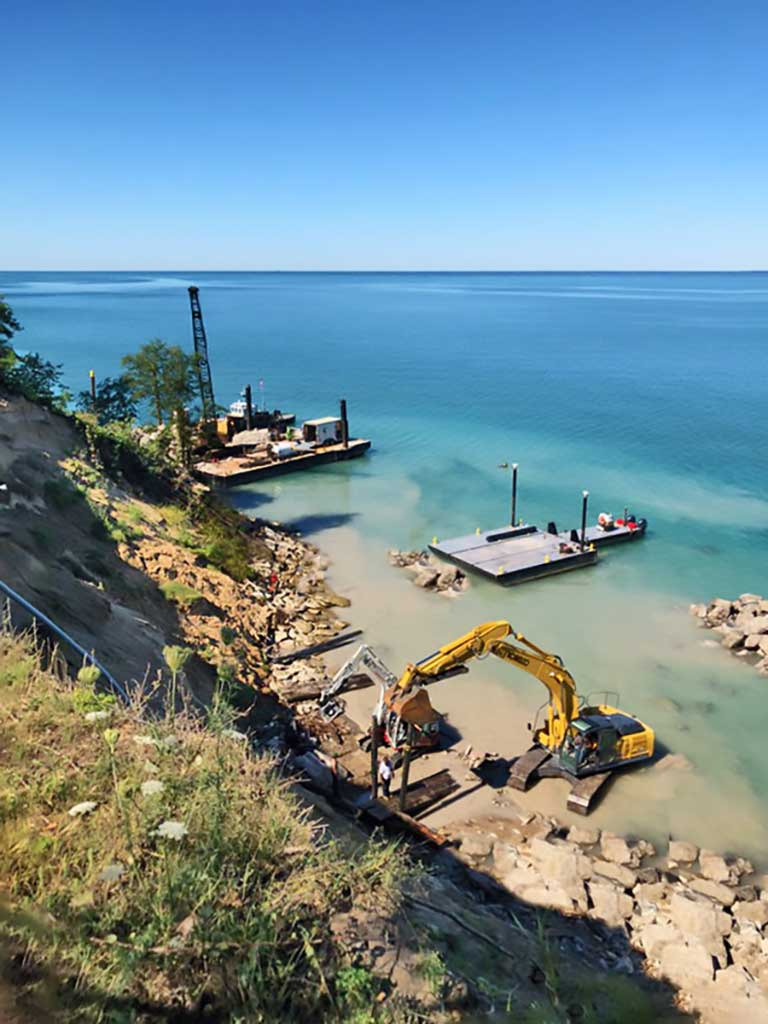 Viking Marine Construction, LLC are the industry leaders in marine construction services, including dredging, dock installation, earth retention services, crane services, excavation, pile driving, hydrographic surveying, erosion control, and earth retention