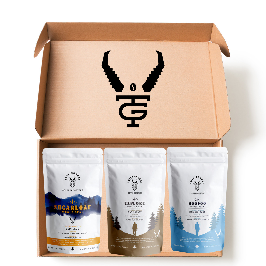 Twisted Goat is one the leading Canadian coffee brands that provides 100% ethically sourced and roasted coffee blends for outdoor enthusiasts