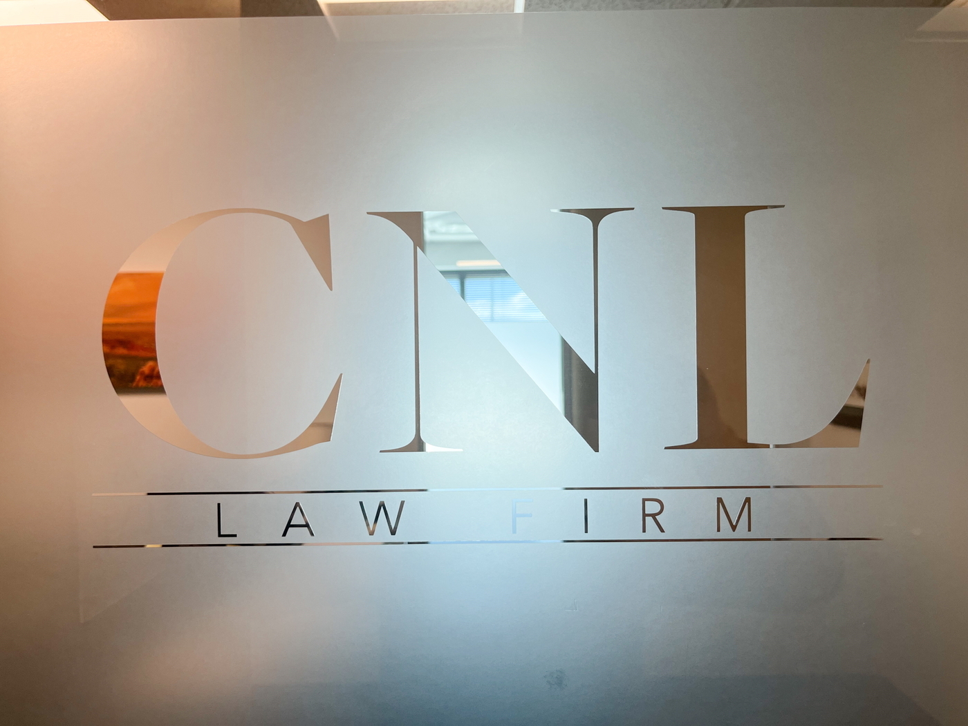 CNL Law Firm Office Door Sign
