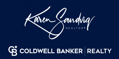 karen sandvig real estate agent logo