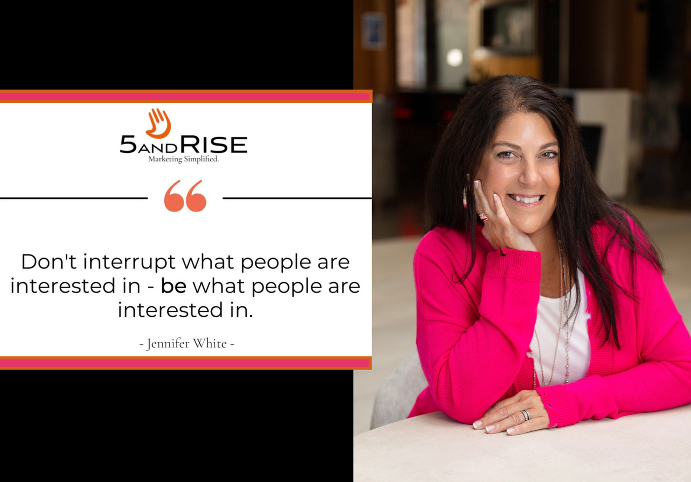 Jennifer White, Founder of 5 & Rise Marketing Solutions, Featured on Fox Interviewer