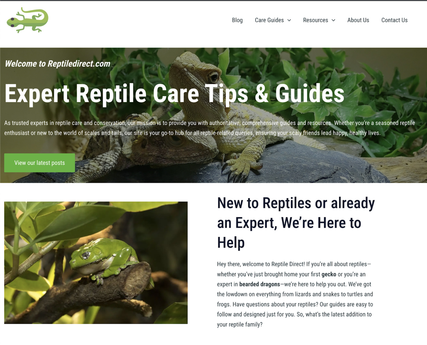 Reptile Direct is the place where reptile owners can get information and care recommendations for their animals.