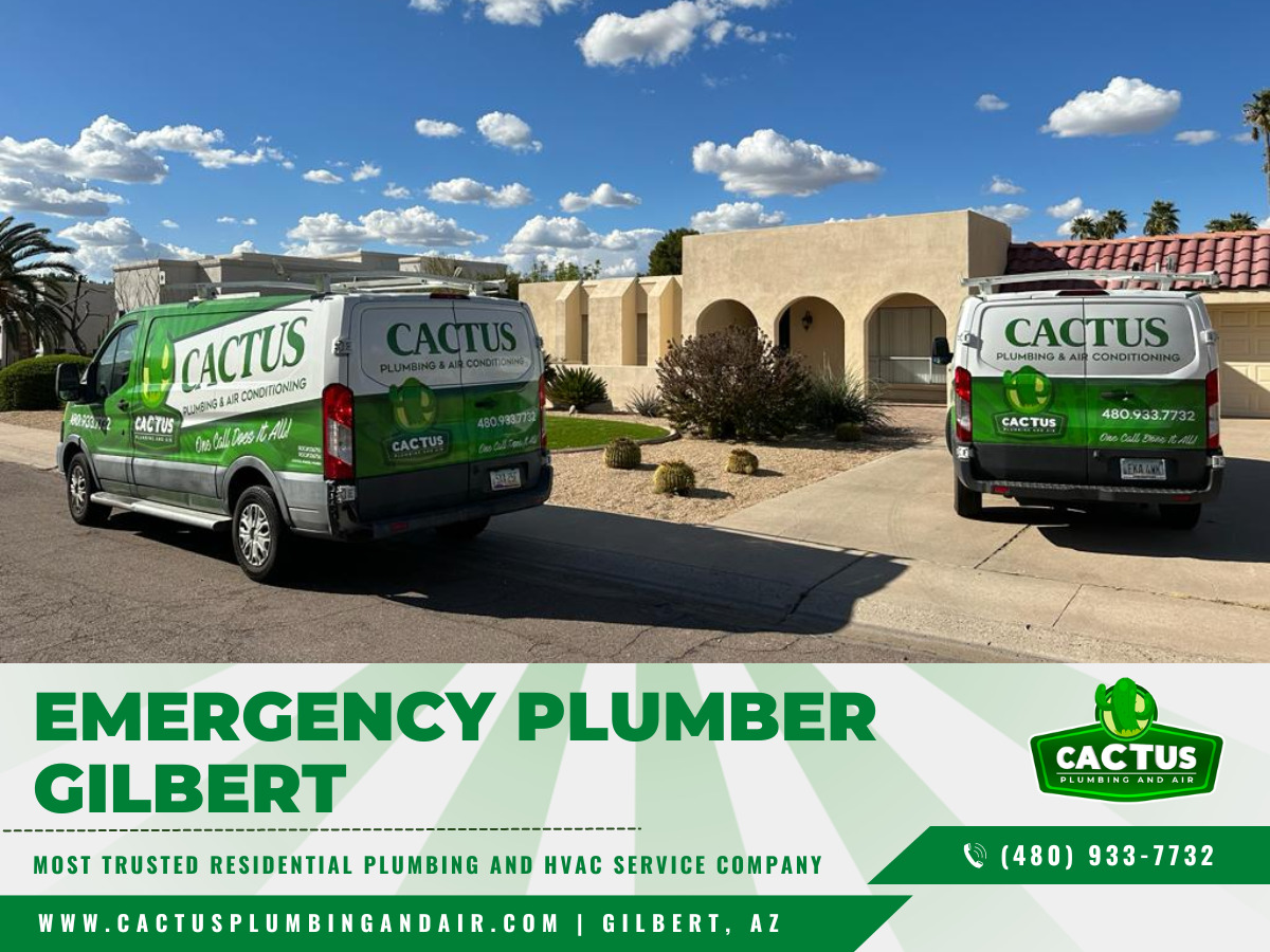 Cactus Plumbing and Air provides reliable, top-notch plumbing solutions for Gilbert residents and businesses.