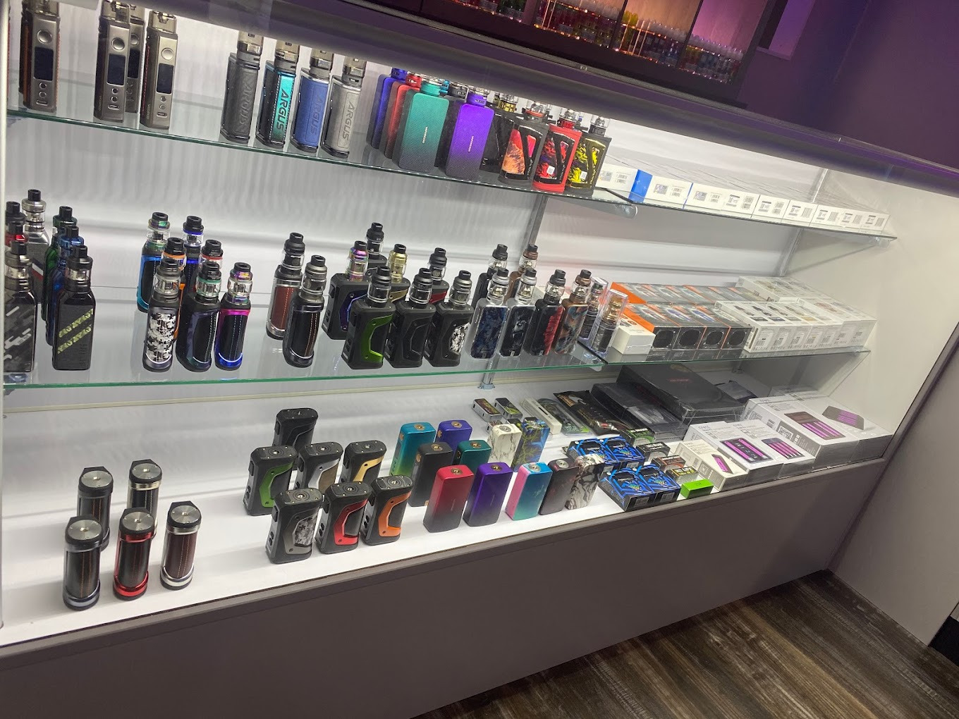 The Vape Loft - Vape + Beer + Dispensary offers a variety of vape products, craft beers, and dispensary items.