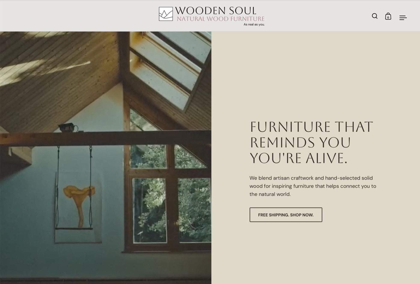 Wooden Soul is a premier provider of handcrafted natural wood furniture.