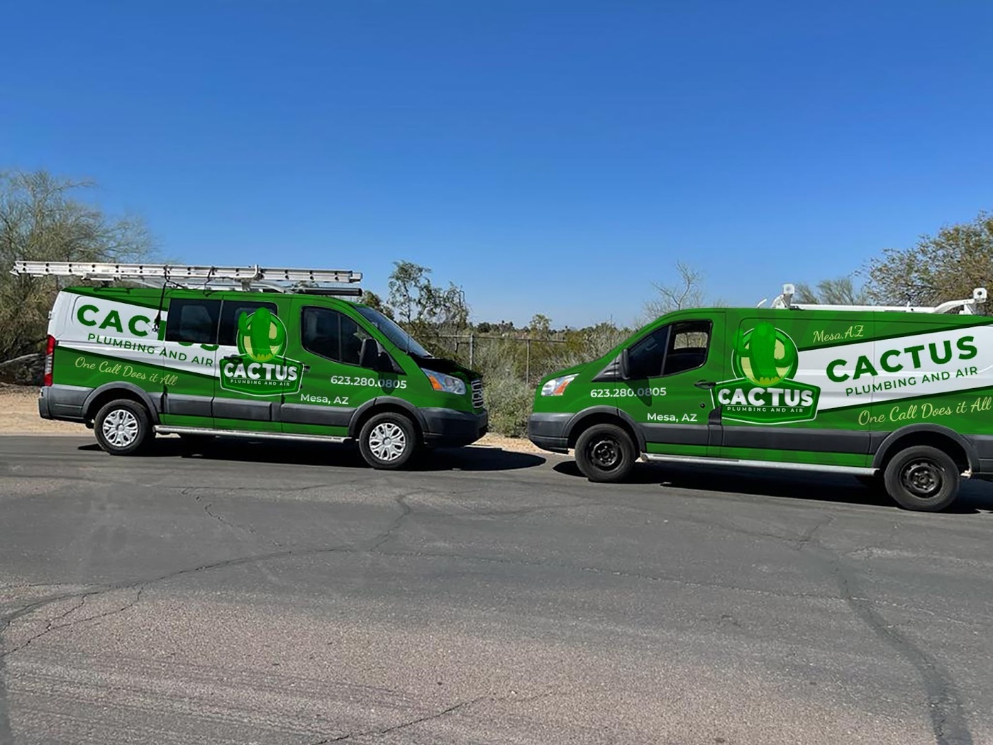 Cactus Plumbing and Air is a full-service plumbing and HVAC company with a branch in Mesa, AZ.