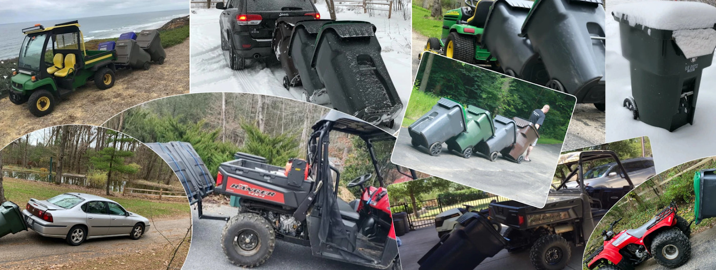 Garbage Commander offers innovative solutions for garbage can hauling, securing, and deodorizing.