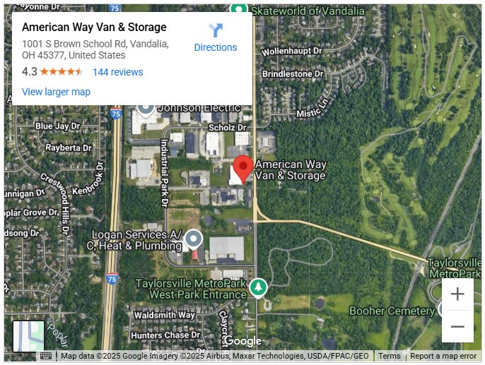 American Way Van & Storage