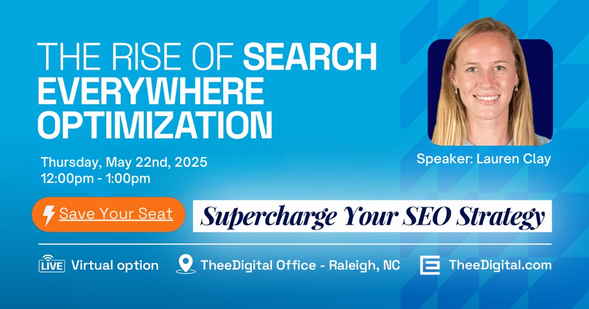 TheeDigital is a leading digital marketing agency based in Raleigh, NC, specializing in SEO, web design, and online strategy.