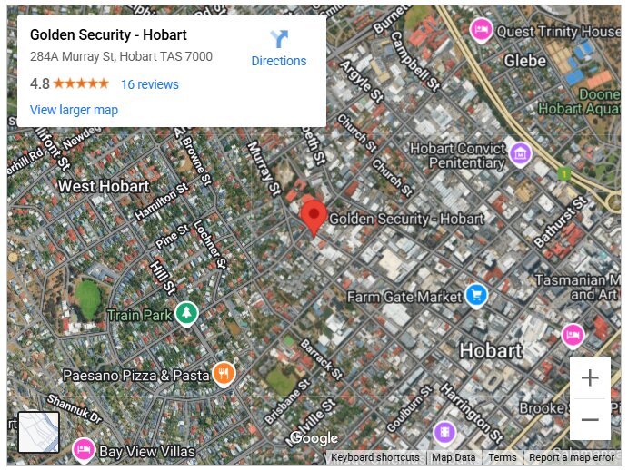 Golden Security - Hobart