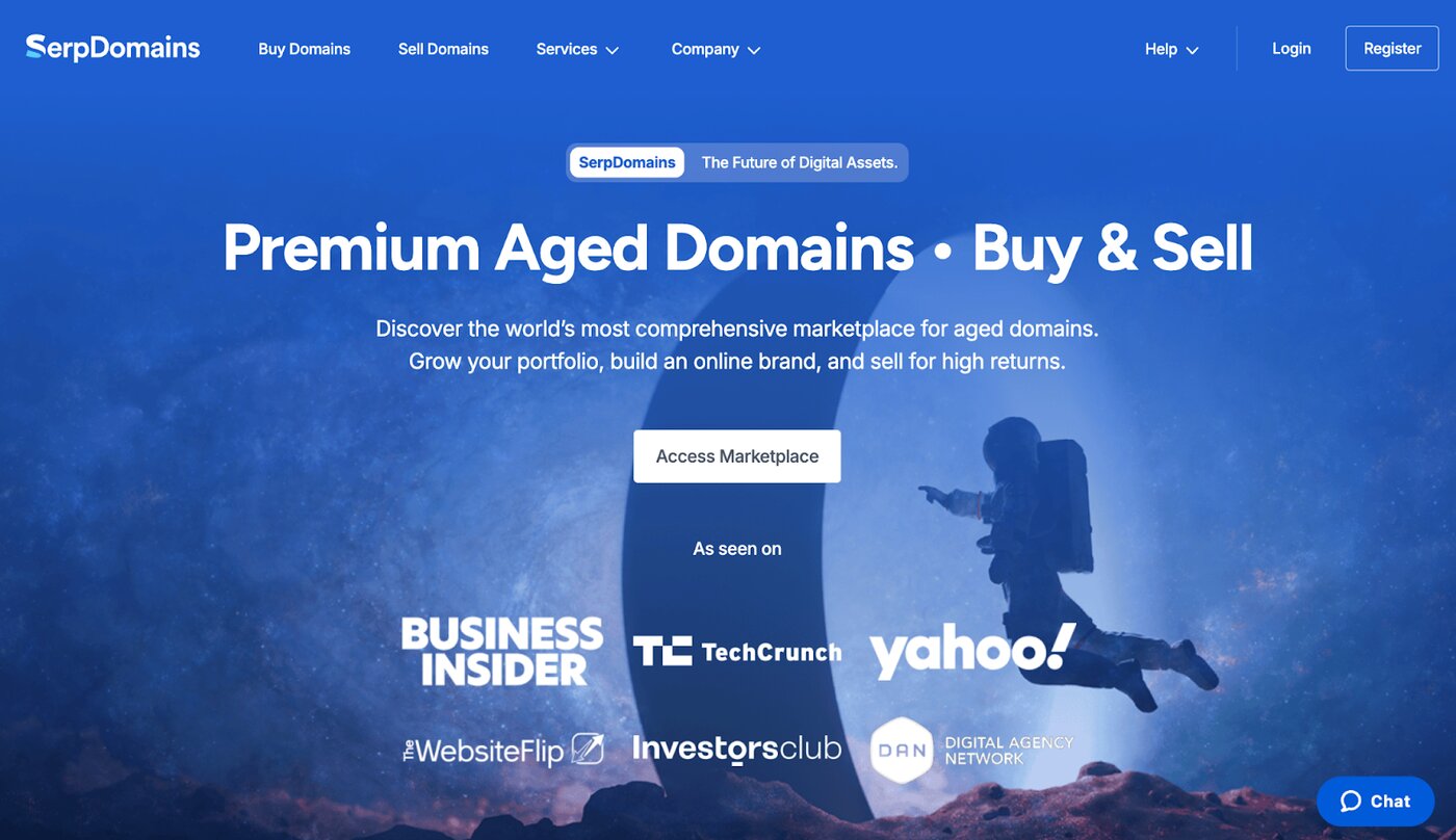 SerpDomains is a premium marketplace for vetted aged domains, founded in 2019 by SEO professionals and domain investors.