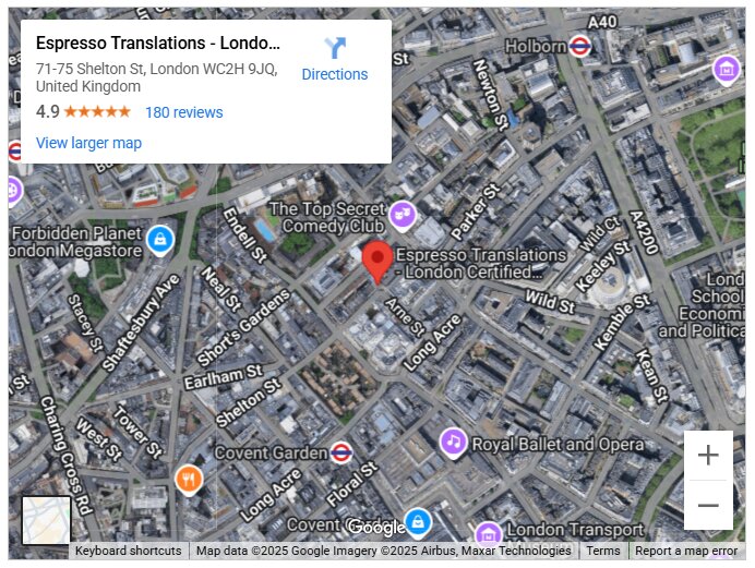 Espresso Translations - London Certified Translation Services