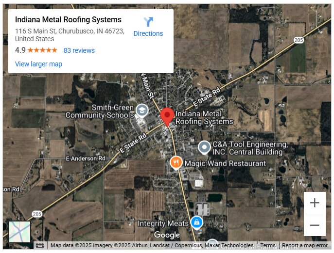 Indiana Metal Roofing Systems