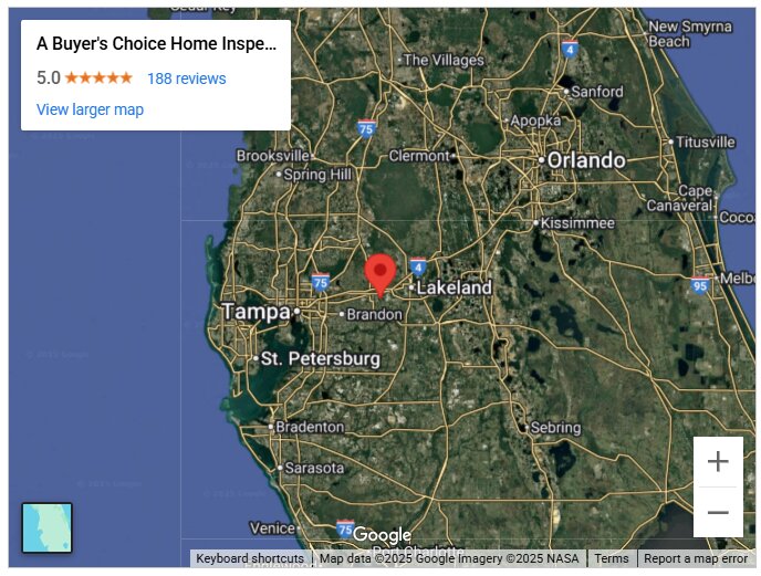 A Buyer's Choice Home Inspections Tampa NW with Tony Castellanos