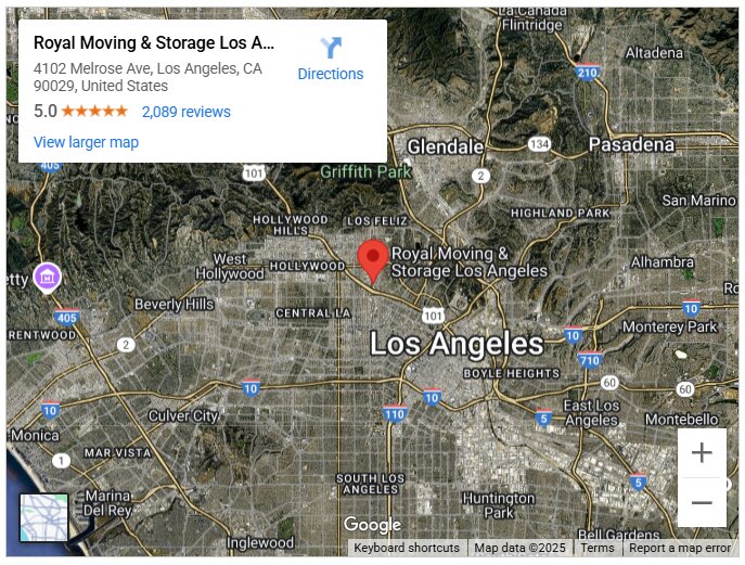 Royal Moving & Storage Los Angeles