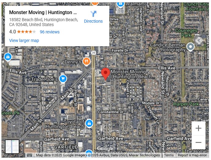 Monster Moving | Huntington Beach Movers