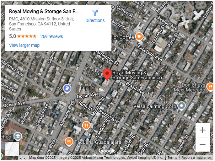 Royal Moving & Storage San Francisco