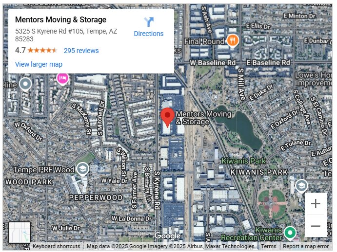 Mentors Moving & Storage