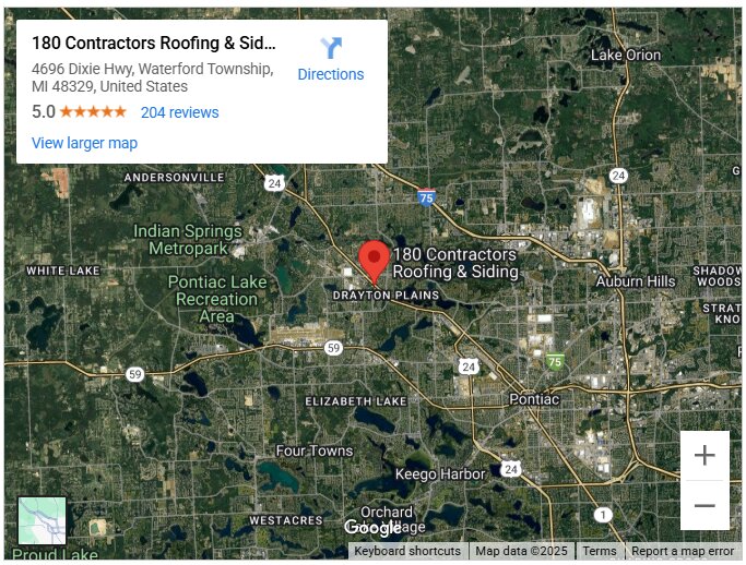 180 Contractors Roofing & Siding