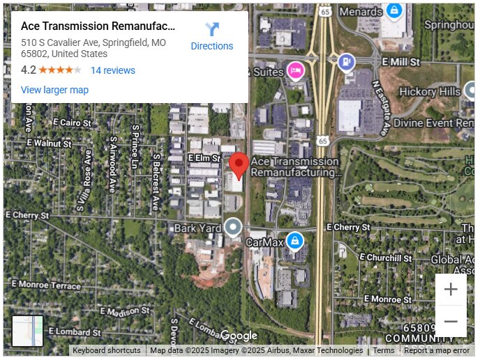 Ace Transmission Remanufacturing Division