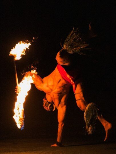 Polynesian Fire Luau offers a live Polynesian cultural performance combined with a full buffet dinner.