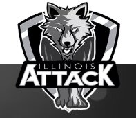 Illinois Attack logo, representing a leading youth basketball training and Chicago travel basketball program.