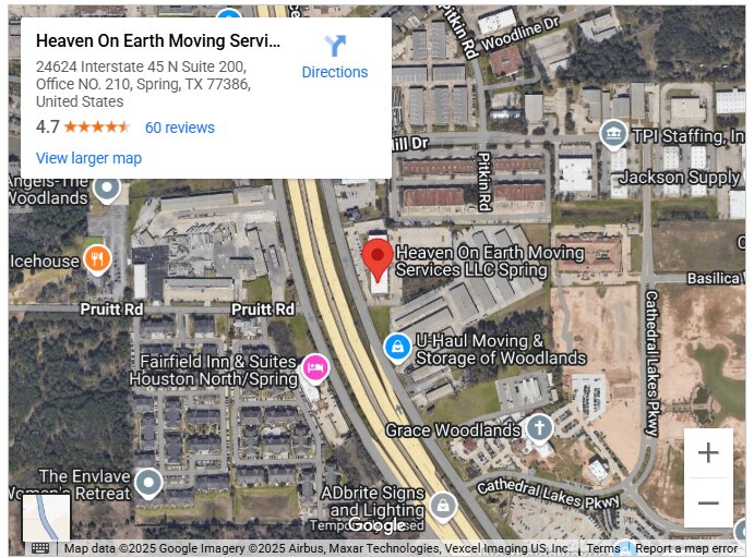 Heaven On Earth Moving Services LLC Spring