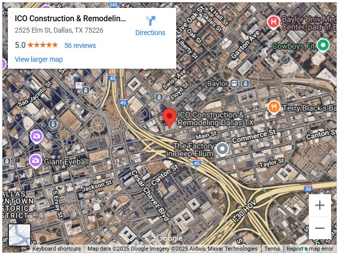 ICO Construction & Remodeling Dallas TX