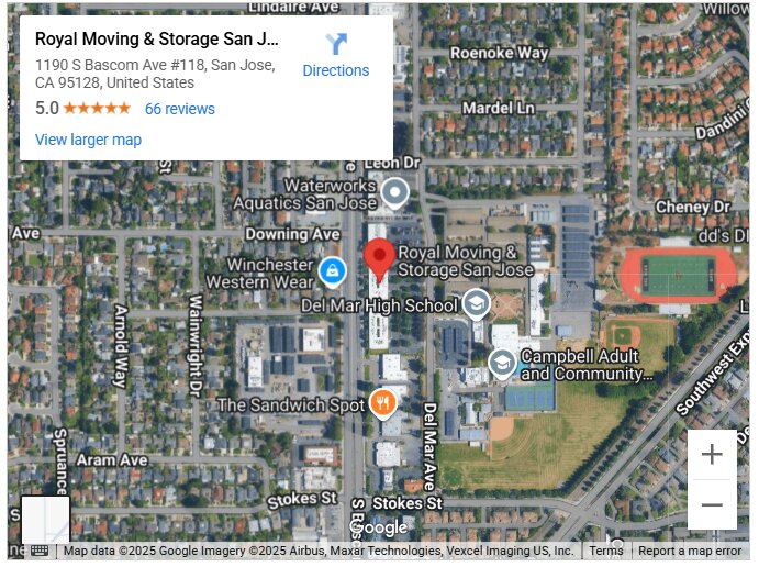 Royal Moving & Storage San Jose