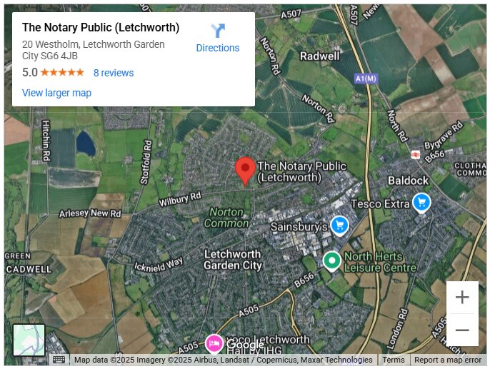 The Notary Public (Letchworth)