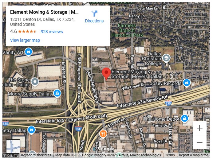 Element Moving & Storage | Movers Dallas