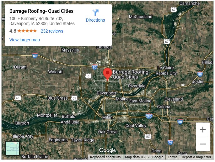 Burrage Roofing- Quad Cities