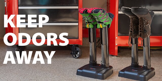 The JobSite Silent Boot Dryer is designed to keep boots, shoes, gloves, and gear warm, dry, and ready every morning.