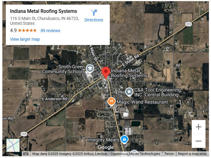 Indiana Metal Roofing Systems