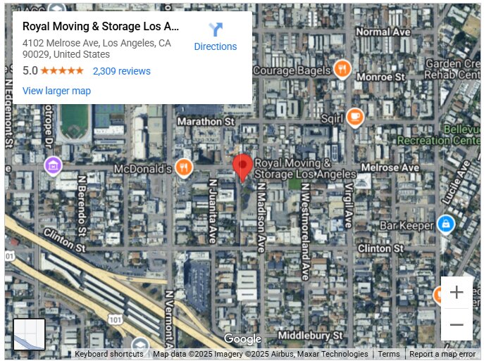 Royal Moving & Storage Los Angeles