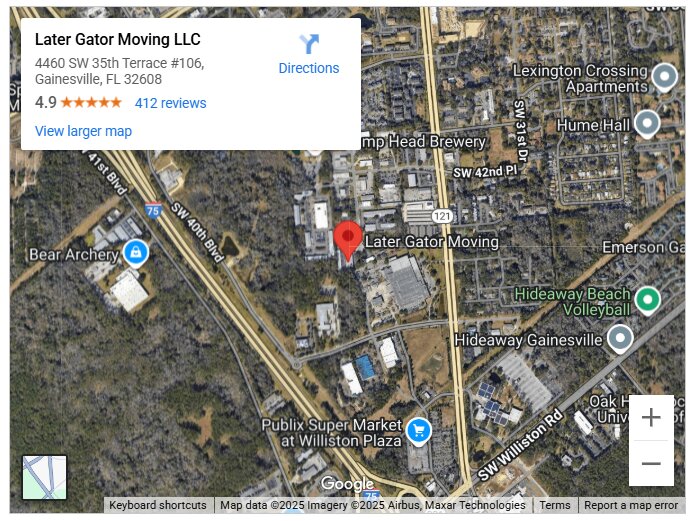 Later Gator Moving LLC