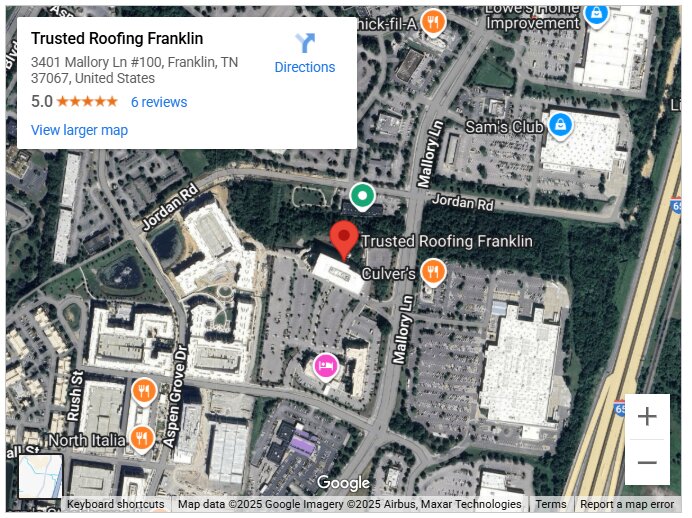 Trusted Roofing Franklin