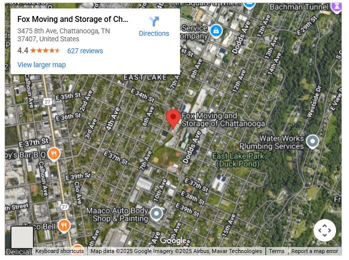 Fox Moving and Storage of Chattanooga