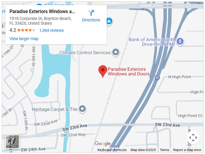 Paradise Exteriors Windows and Doors
