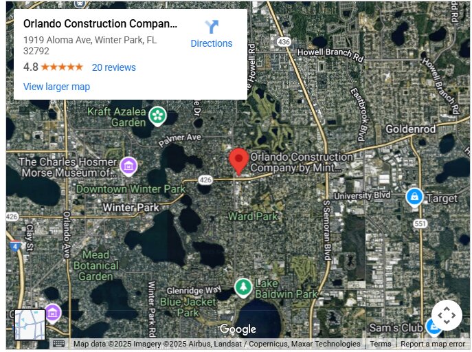 Orlando Construction Company by Mint Builders