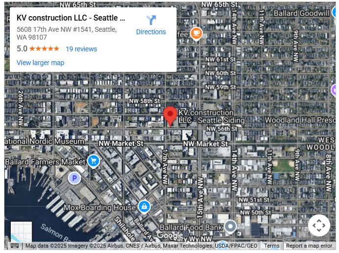 KV construction LLC - Seattle Siding