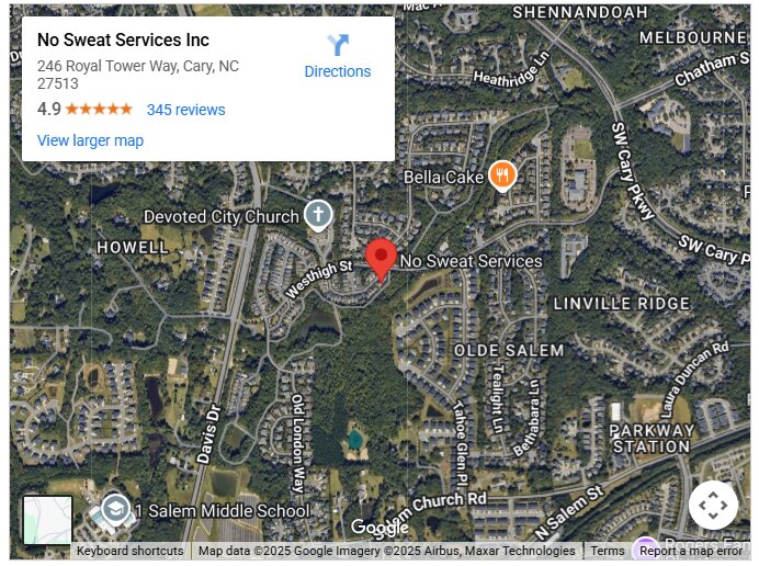 No Sweat Services Inc