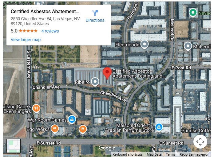 Certified Asbestos Abatement Testing and Inspection