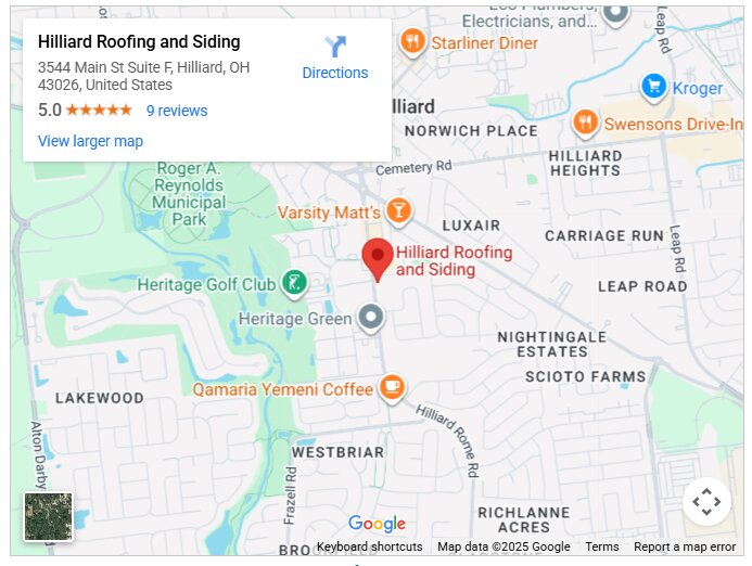 Hilliard Roofing and Siding