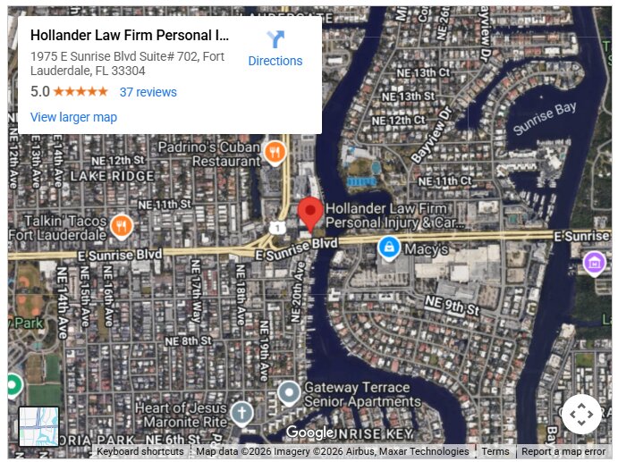 Hollander Law Firm Personal Injury & Car Accident Lawyers of Fort Lauderdale Office