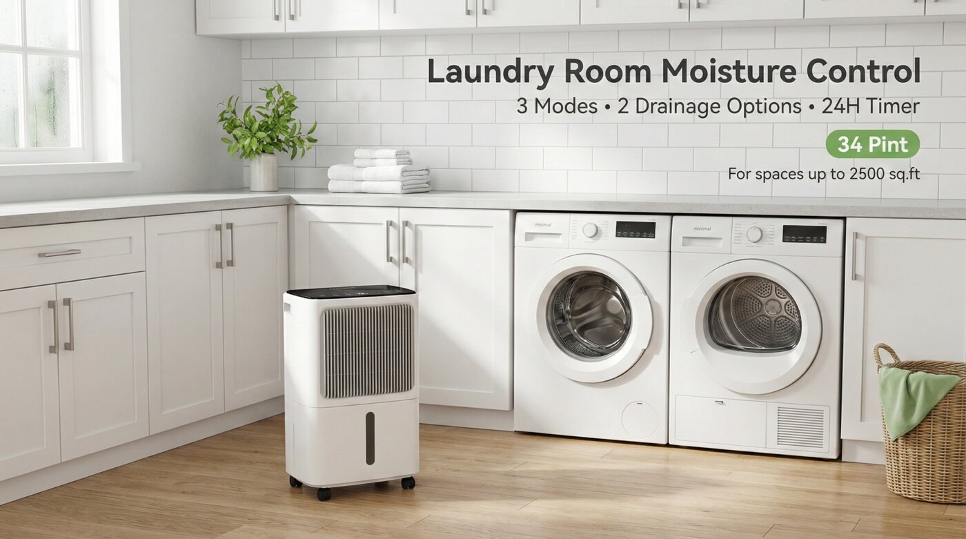 VEAGASO Dehumidifier was created to simplify home humidity control.